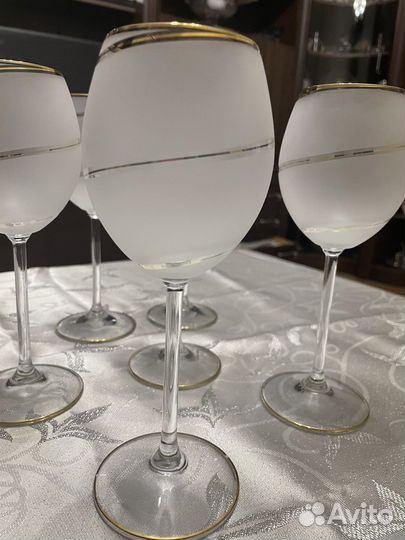 Бокалы матовое стекло 6 шт