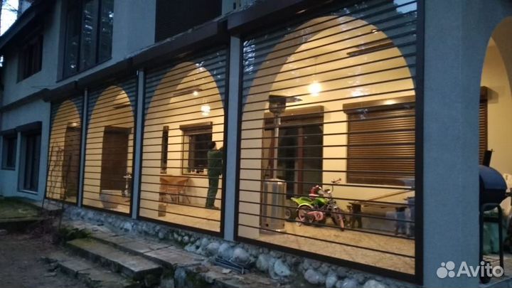 Рольставни из поликарбоната (прозрачные)