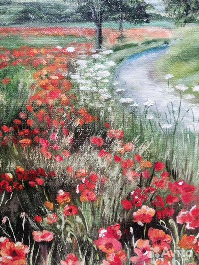 Картина маслом на холсте пейзаж