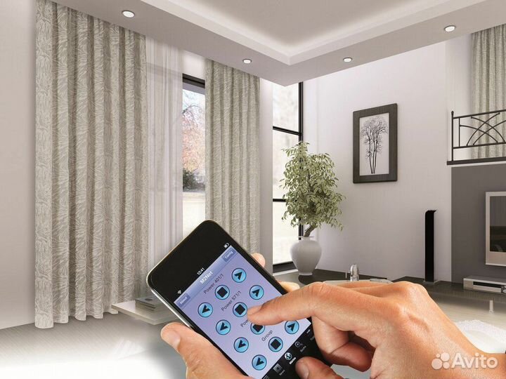 Горизонтально-раздвижной автоматический карниз