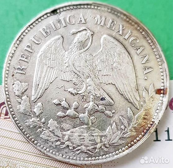 Серебро - мексика 1 песо 1904 года