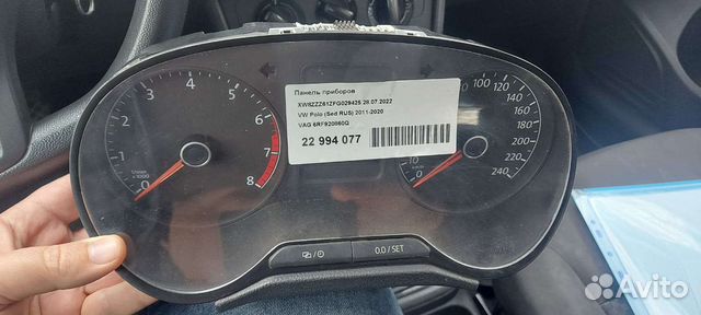 Приборная панель volkswagen polo