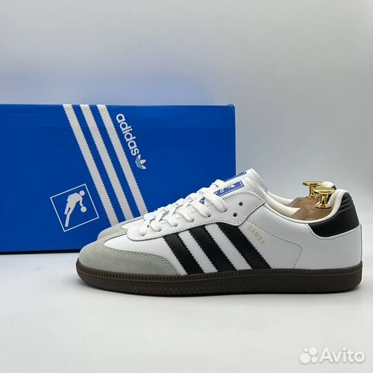 Кроссовки Adidas Samba белые 3