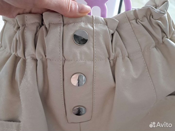 Шорты кожаные для девочки