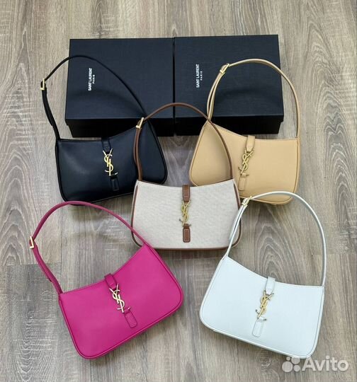 Сумка женская хобо Saint Laurent LE 5 A 7 из кожи