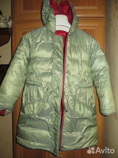 Куртка для девочки утепленная двухсторонняя