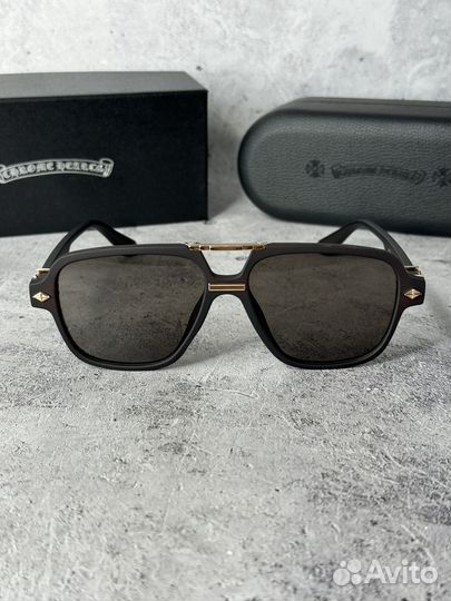 Очки Chrome Hearts коричневые