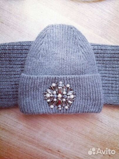 Шапка и снуд зимние