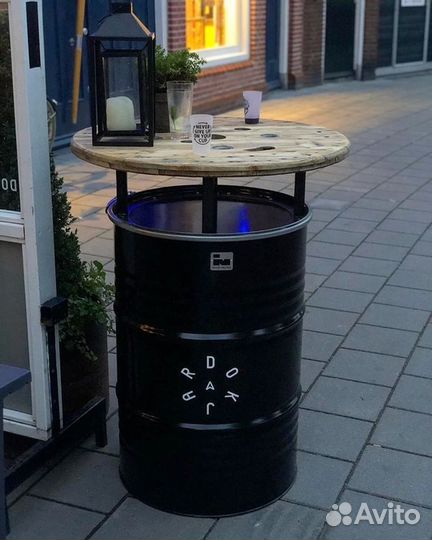 Стол бочка в стиле лофт