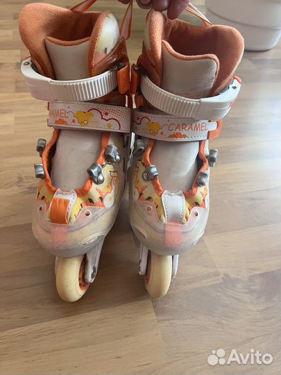 Комплект роликовые коньки раздвижные 26-29р