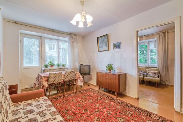3-к. квартира, 52 м², 2/5 эт.