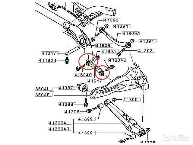 Сайлентблок Airtrek Outlander Lancer Asx