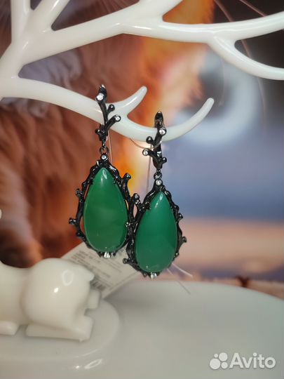 Серебряные серьги новые