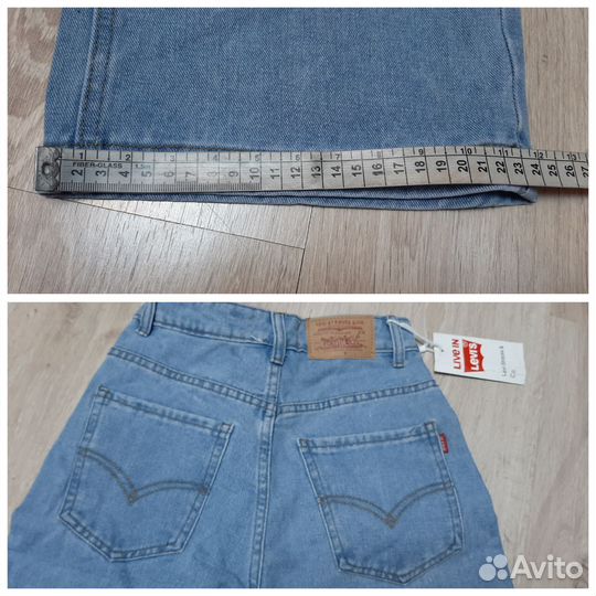 Новые укороченные джинсы Levi's р.25