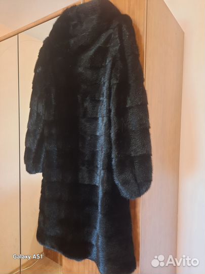 Шуба норковая с капюшоном 44 46