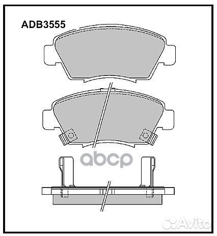 Колодки торм. передние honda civic 1.4/1.6 vt-i