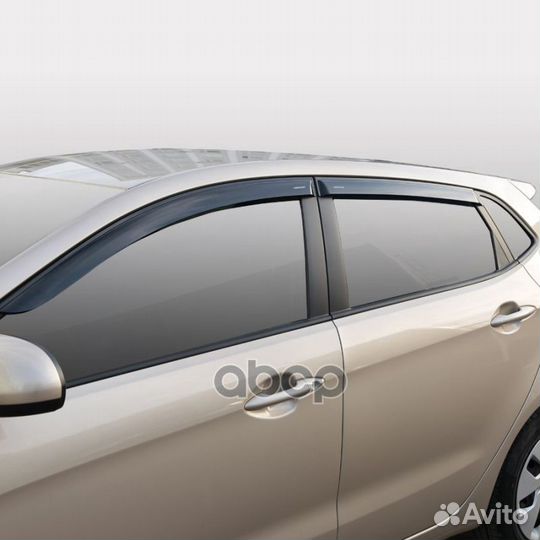 Дефлекторы накладные KIA Rio 12- хетчбек (к-т