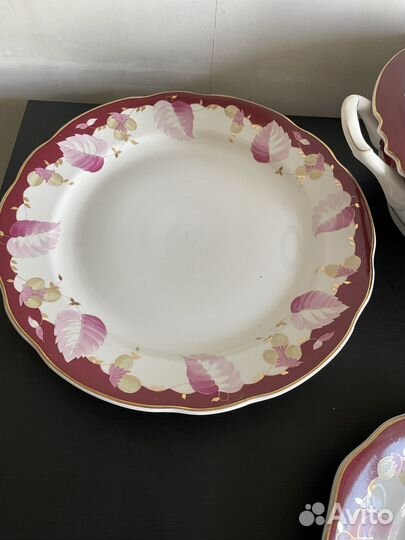 Столовый сервиз Дулево золотой орех