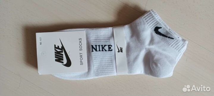 Носки nike белые мужские короткие