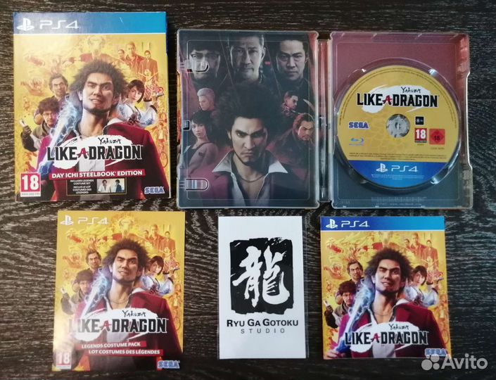 Yakuza, Dragonball, Final Fantasy и др. Диски PS4