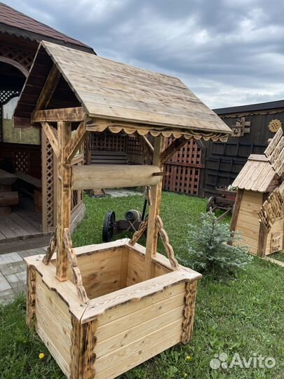 Колодец и мельница декоративные