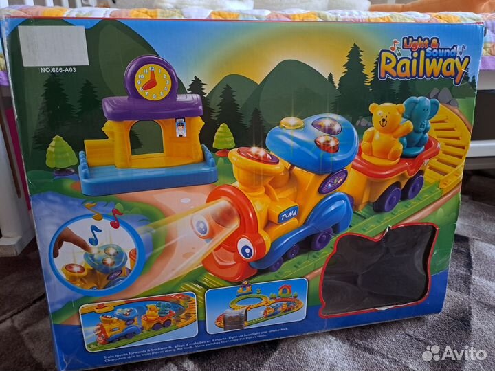 Игровой набор железной дороги на батарейках