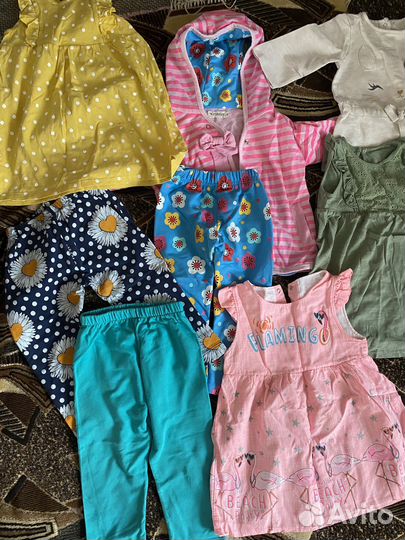Вещи пакетом для девочки 86 92