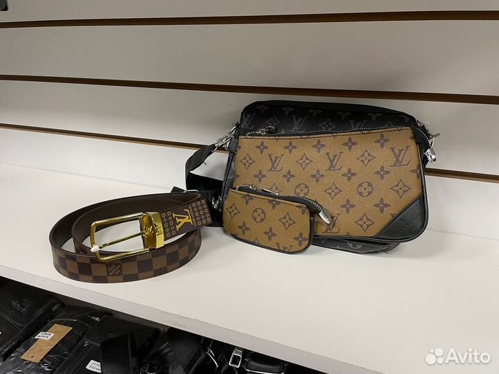 Сумка мужская кожаная Louis Vuitton 3\1