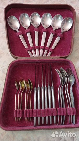 Набор столовых приборов мельхиор СССР