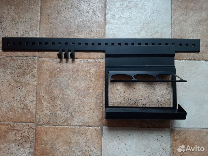 Стильный рейлинг для кухни Черный бархат