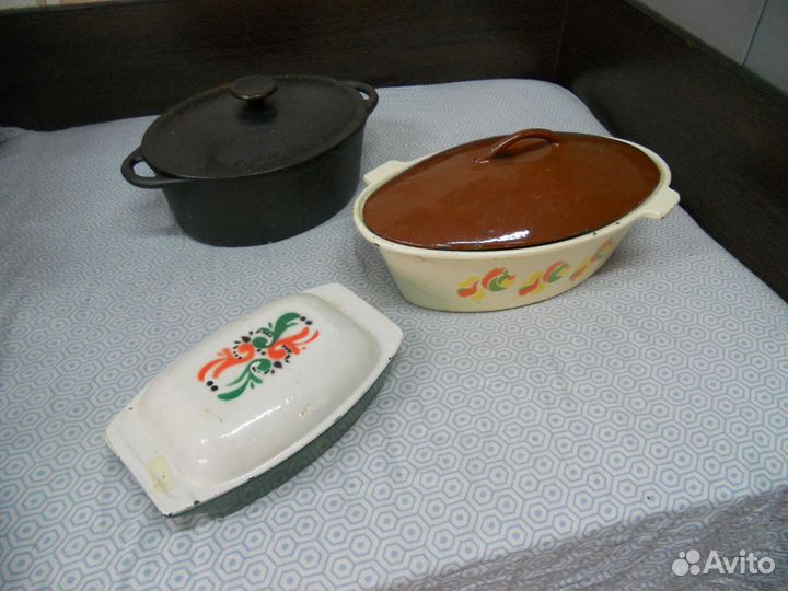 Чугунная посуда.сковородки.утятницы