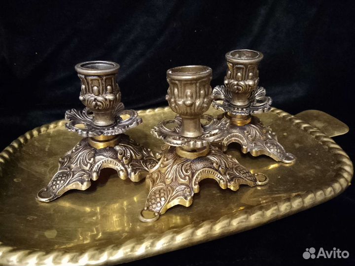 Подсвечник бронза. Италия. Винтаж