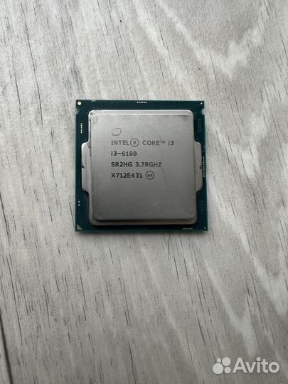 Процессор Intel core i3 6100 на сокет 1151