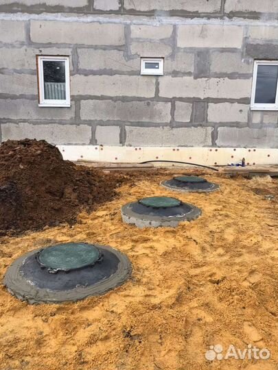 Септик из бетонных колец под ключ