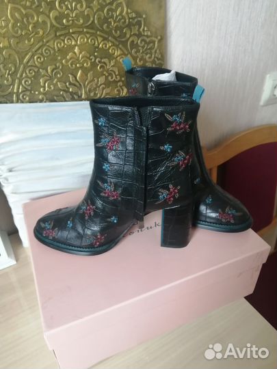 Полусапожки натуральная кожа осень-весна 36 размер