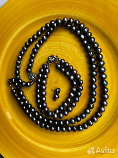 Черный жемчуг комплект