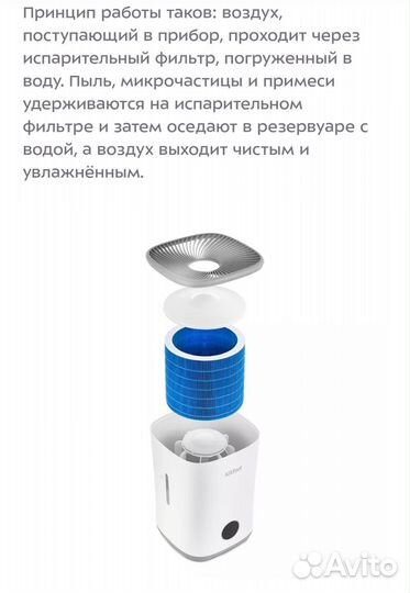 Мойка воздуха Kitfort KT-2820 с новым фильтром