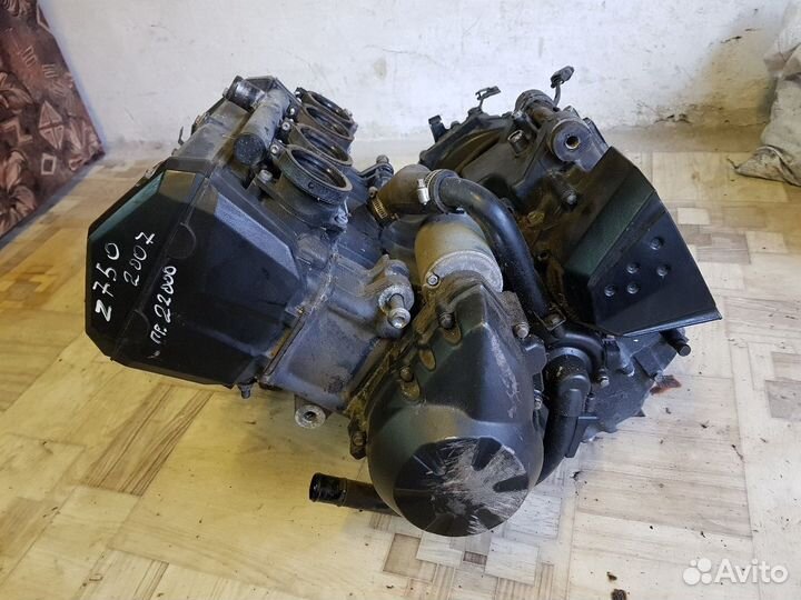 Kawasaki z750 2007 двигатель мотор