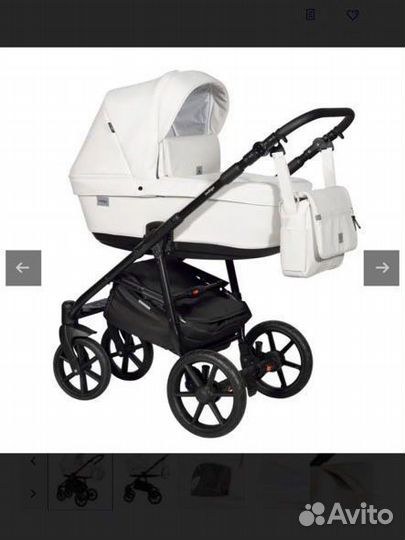 Коляска 2 в 1 indigo эко кожа