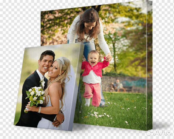 Портрет по фото на холсте