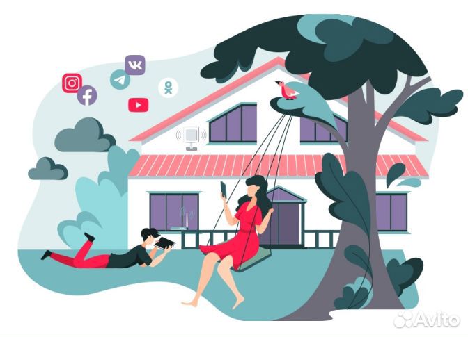 Скоростной беспроводной интернет до 500 Мб/с