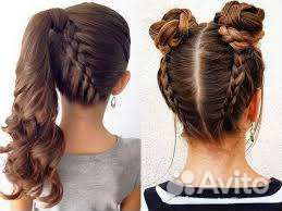 Плетение кос, прически детям, оформление прически