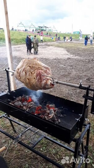 Вертел для мангала.Без матора