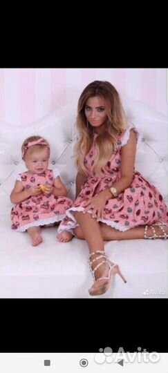 Платье мама и дочка family look
