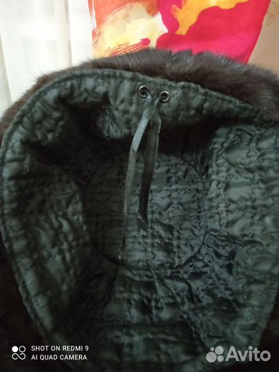 Шляпка панама женская из меха норки