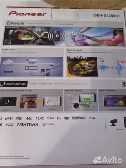 Автомагнитола pioneer DEH-S4250BT