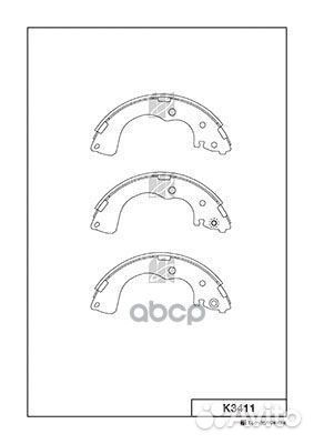 K3411 колодки тормозные задние Mazda MPV 2.0i