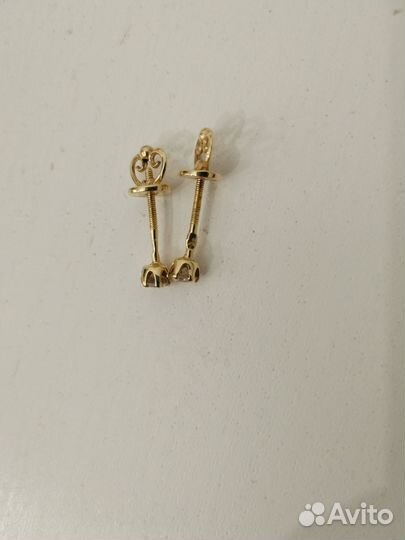 Серьги пуссеты с бриллиантами