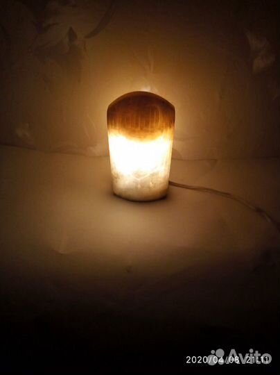 Лампа ночник из мрамора новогодний подарок другу