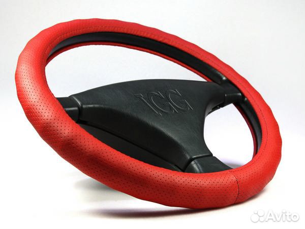 Оплетка для руля Волна M(37-38см) экокожа перфо